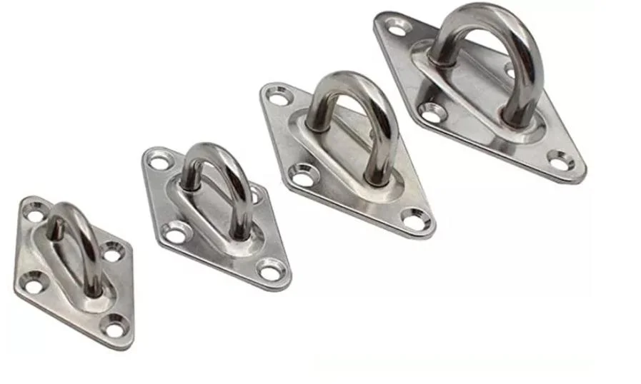 Stainless Steel Pad Eye Plate for Boat Accessories.