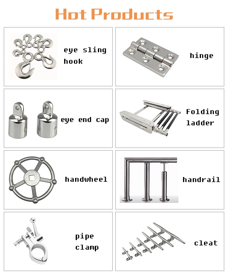 Ablinox Manufacturing Customized 316 Satinless Steel Casting Marine Hardware for Hinge Boat/Yacht/Ship Boat Accessories Door Hinge