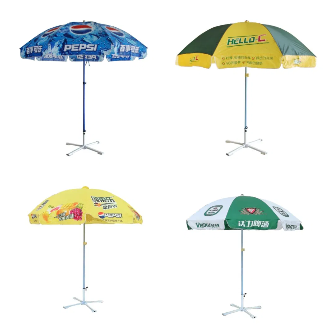 Wholesale Colorful Parasols Customized Sun Umbrella Outdoor Beach Umbrella