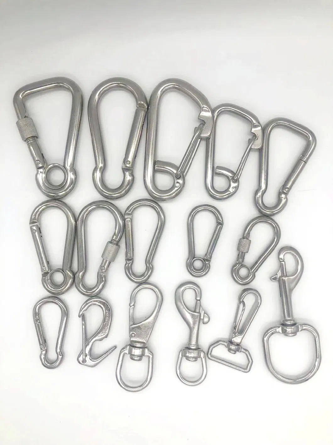 316/304 Stainless Steel Boat Accessories Precision Casting Rigging for Spring Hook with Eyelet Marine Hardware for Boat/Yacht/Ship 5mm