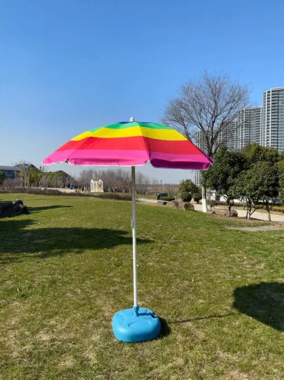 2.0m Multicolor Windproof Beach Umbrella